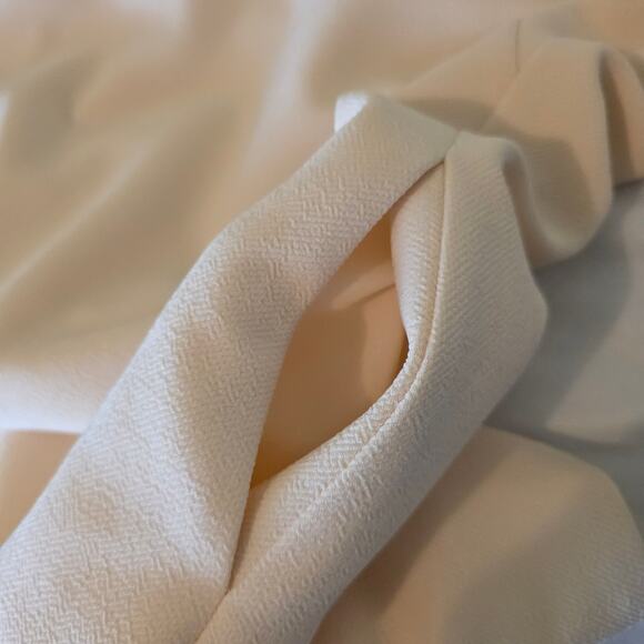 J. CREW sz4 WinterWhite w Lace Cap sleeve Dress. Classy. Weddings Events Careers - Picture 8 of 16